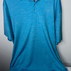 Callaway Vibrant Aruba Blue Polo Shirt